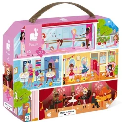 Janod - Puzzelkoffer - Dansacademie - 100St - +5Jr