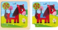 Janod - Puzzel Paard Tornado +18M - 9 Stks
