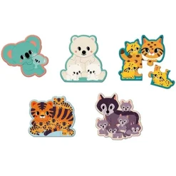 Janod Puzzels Dieren 2-3-4-5-6 Stukjes Wwf®
