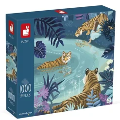Janod Puzzel Tijgers Bij Maanlicht 1000 Stukjes