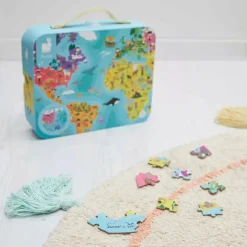 Janod Puzzel Wereldkaart 208 Stuks