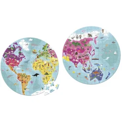Janod Puzzel Wereldkaart 208 Stuks