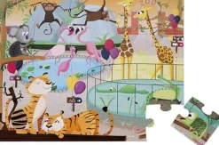 Janod - Voelpuzzel - Een Dag In De Zoo - 20St +3Jr