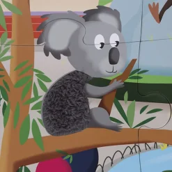 Janod - Voelpuzzel - Een Dag In De Zoo - 20St +3Jr