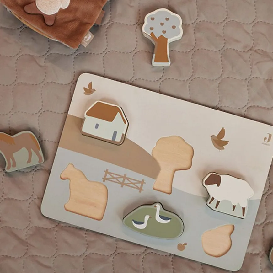 Jollein Houten Puzzel Farm