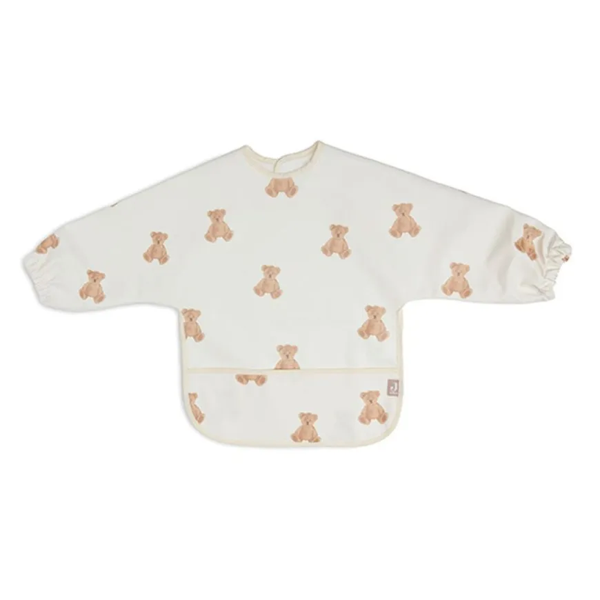 Jollein Slabbetje Met Mouw Waterproof Teddy Bear