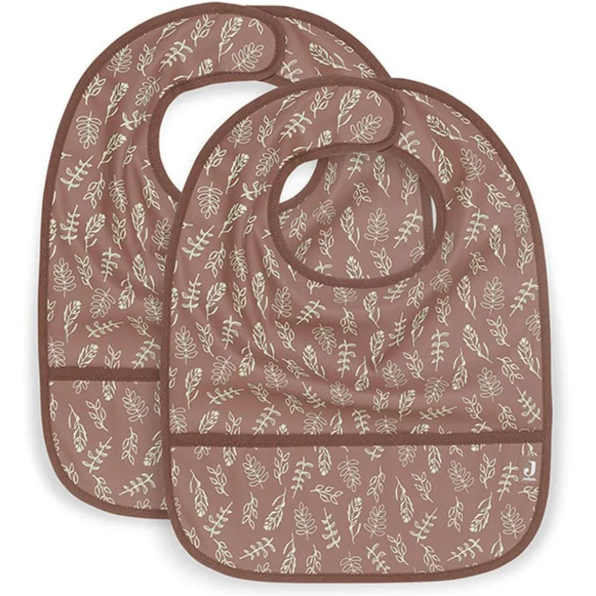 Jollein Slabbetje Waterproof Meadow Chestnut 2 Stuks