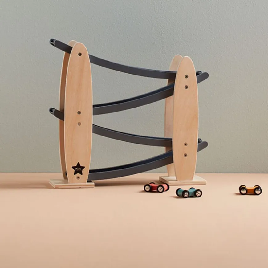 Kids Concept Houten Autobaan Racebaan Grijs +2Jr