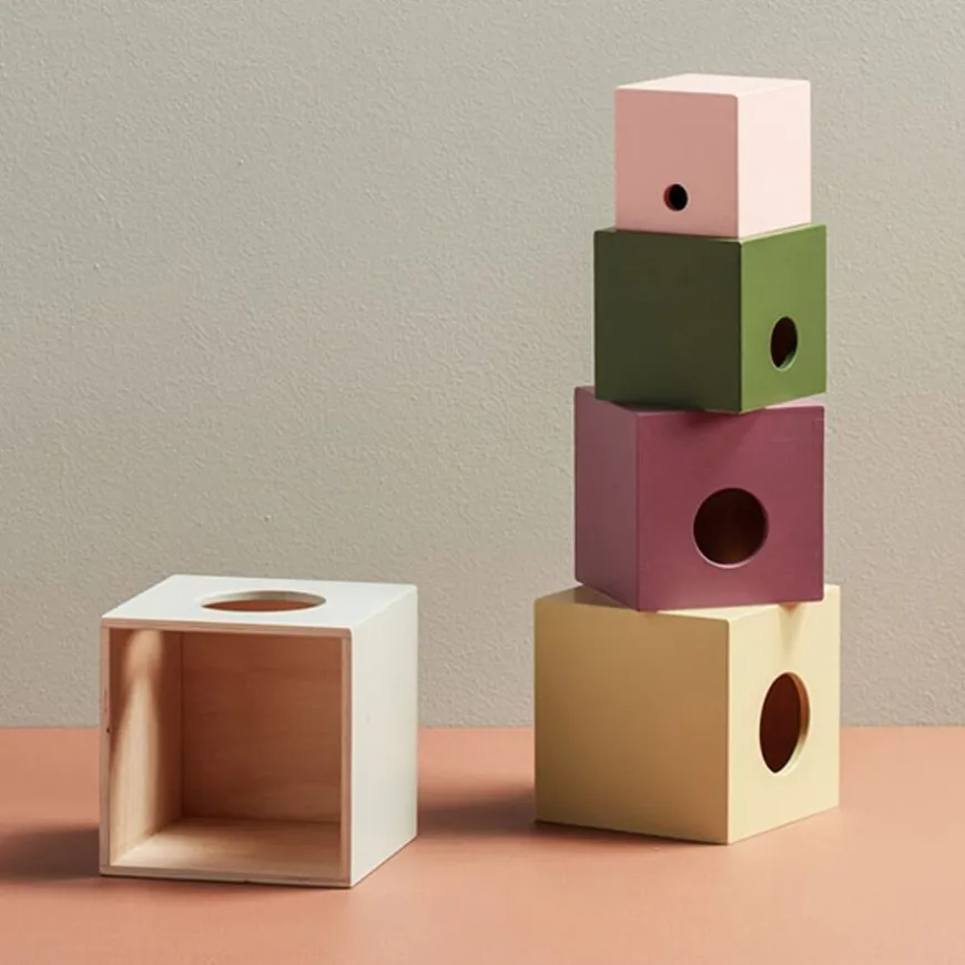 Kids Concept Stapelblokken Hout 5St - Edvin