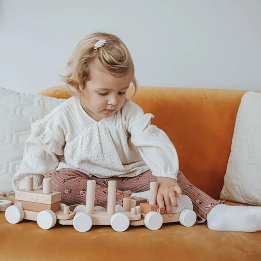 Label Label Stapeltrein Nougat