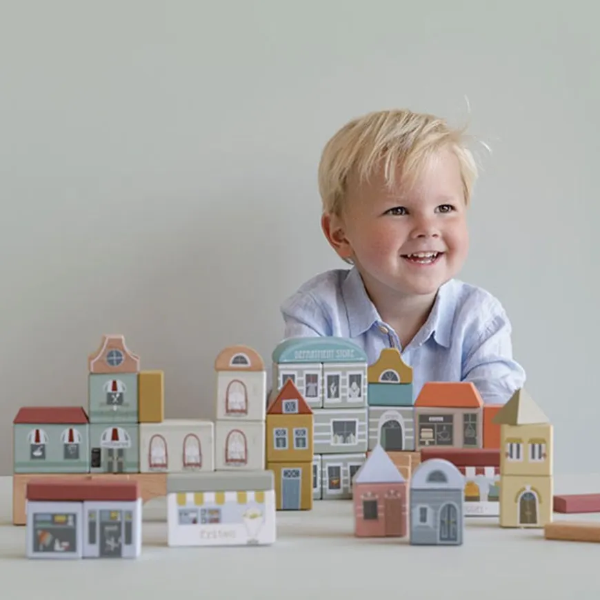 Little Dutch Houten Blokken Stad