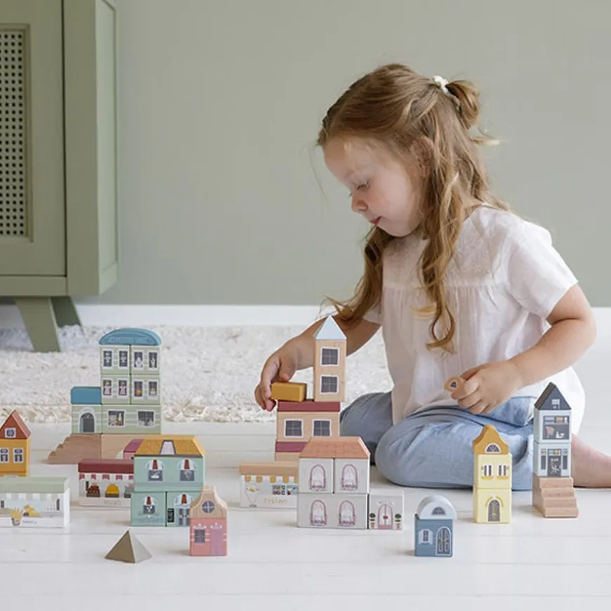 Little Dutch Houten Blokken Stad