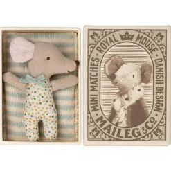 Maileg Baby Muis Sleepy Wakey In Doosje - Jongen