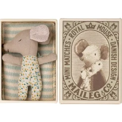 Maileg Baby Muis Sleepy Wakey In Doosje - Jongen