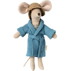 Maileg Badjas Dusty Blue - Vader En Moeder Muis