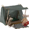 Maileg Happy Camper Kampeertent Mouse Green