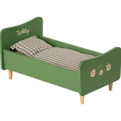 Maileg Houten Bed Teddy Dad - Dusty Green 26Cm