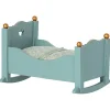 Maileg Houten Wieg Baby Mouse Blue