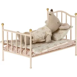 Maileg Metalen Vintage Poppenbed Mouse Rose