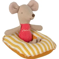 Maileg Rubberboot Small Mouse - Yellow Stripe