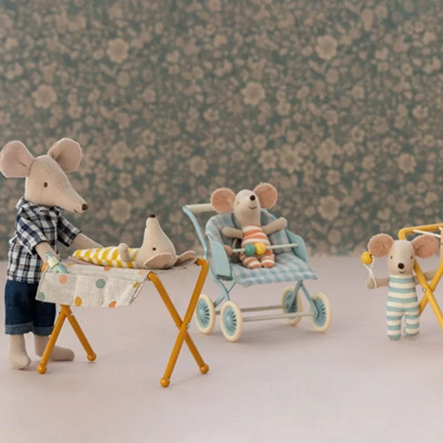 Maileg Verschoontafel Baby Mouse - Ocher