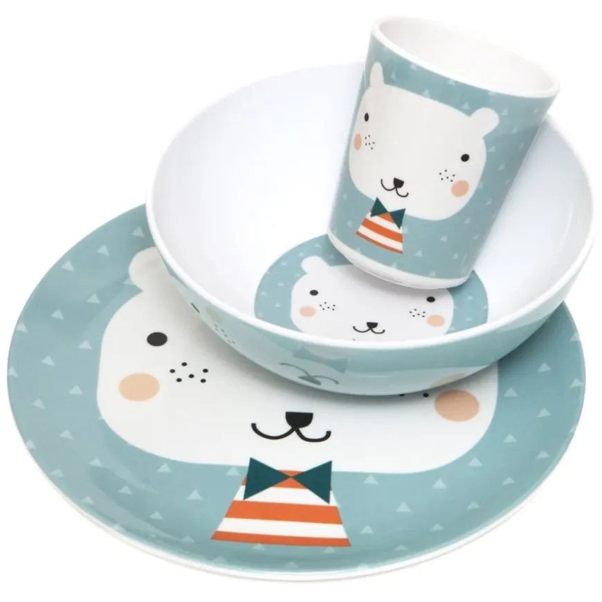 Melamine Drinkbeker Bear Triangles - Haciendo El Indio - Petit Monkey
