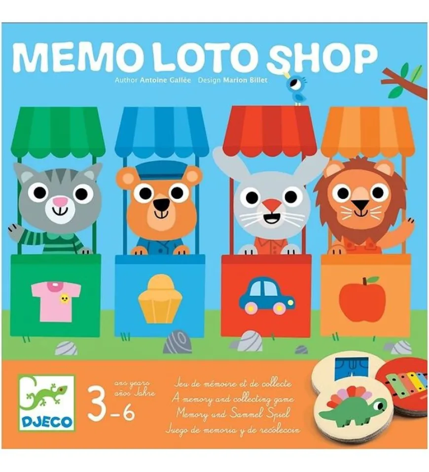 Memory Loto Shop Boodschappen - Djeco