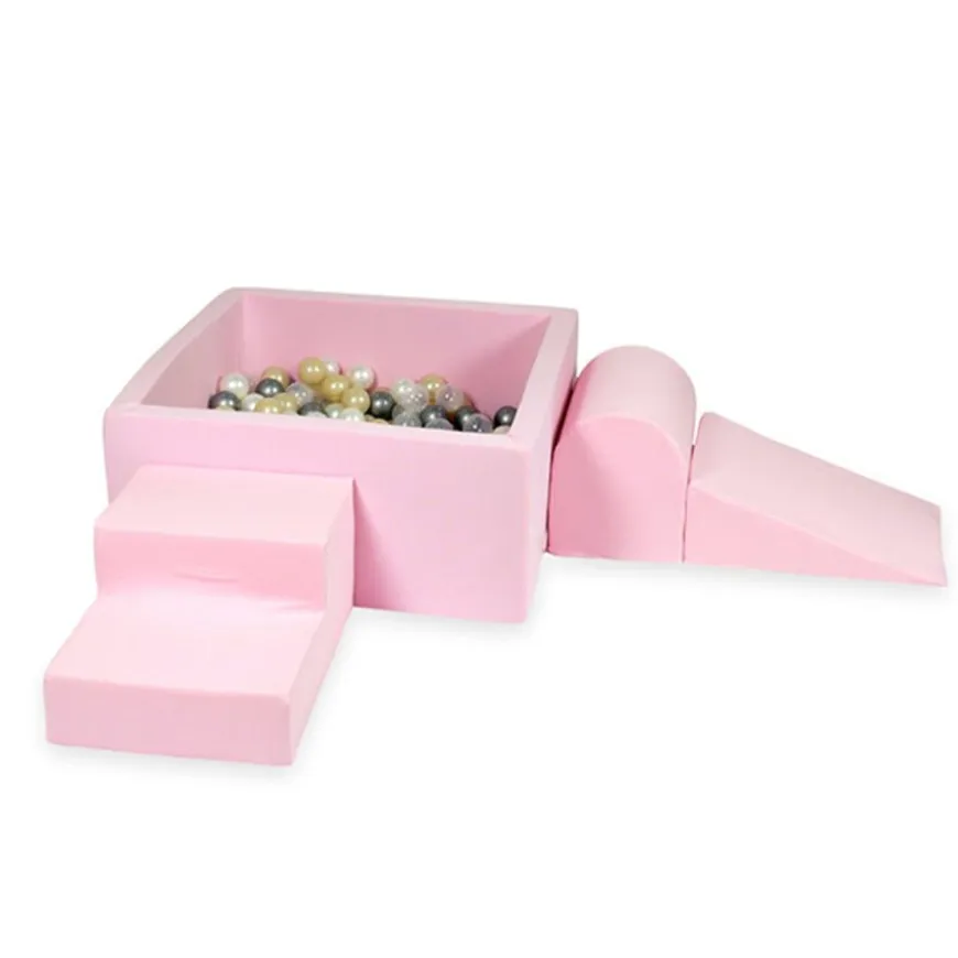 Moje Foam Speelset + Ballenbad 90X90X40 - Pink