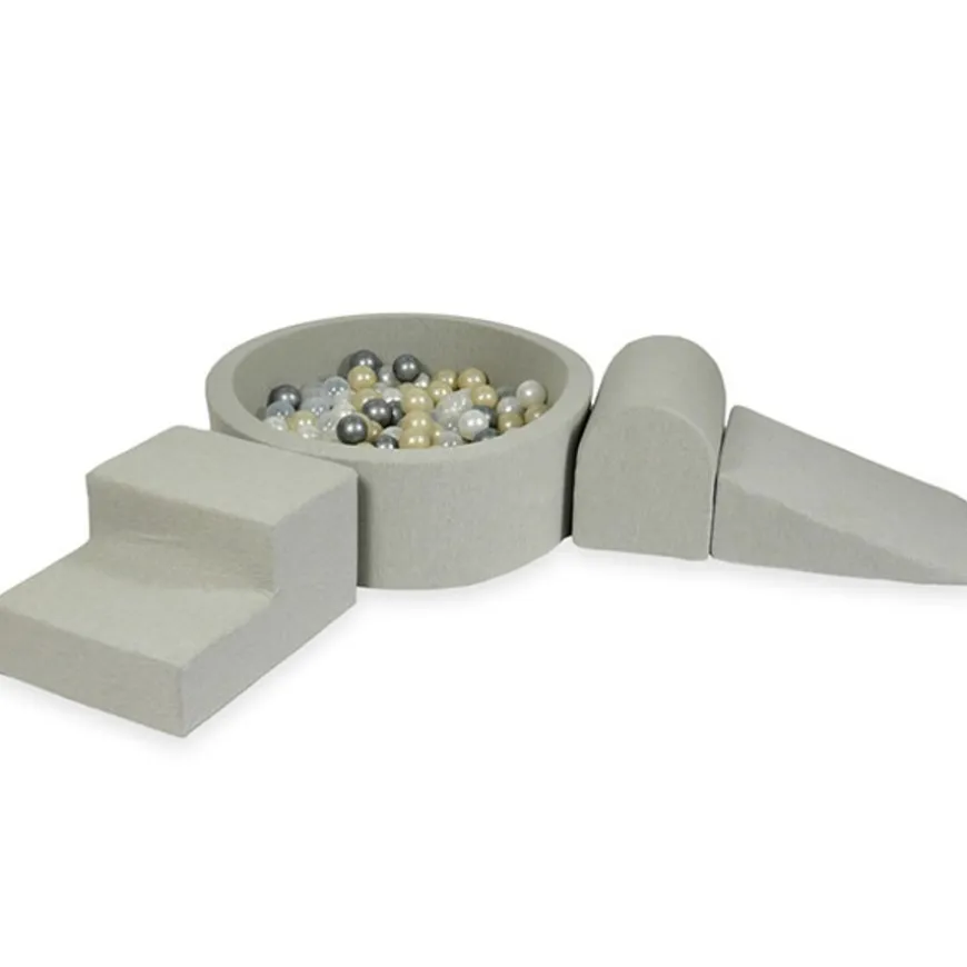 Moje Foam Speelset + Ballenbad 90X30 - Light Grey