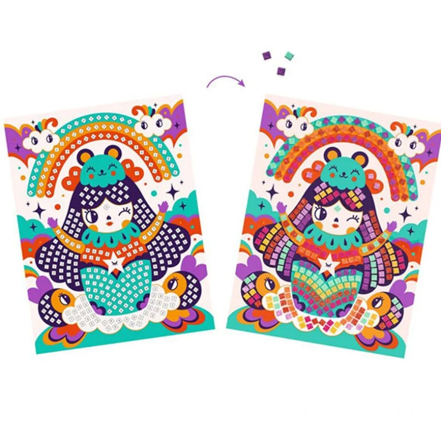 Mozaiek Kokeshi 5-8Jr - Djeco