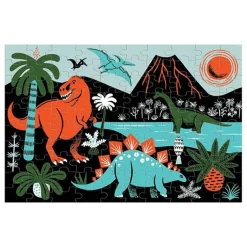 Mudpuppy Glow-In-The-Dark Puzzel Dinosaurus 100St