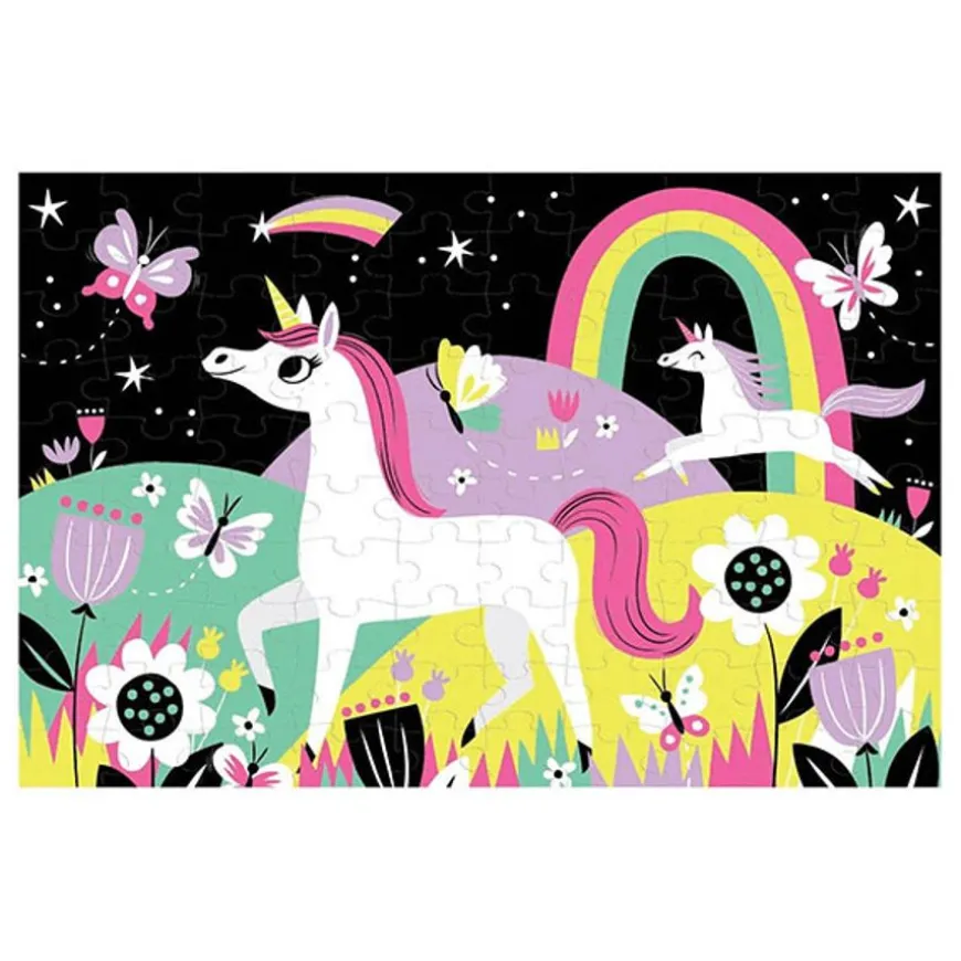 Mudpuppy Glow-In-The-Dark Puzzel Eenhoorns 100St