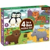 Mudpuppy 4 Puzzels Dieren Van De Wereld 4-6-9-12St