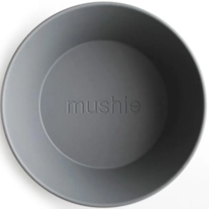 Mushie Ronde Kommen Set Van 2 - Smoke