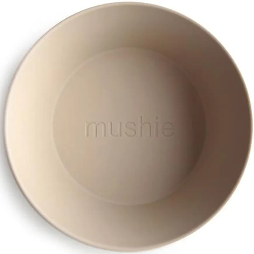 Mushie Ronde Kommen Set Van 2 - Vanilla