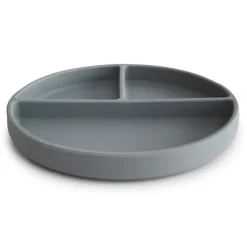 Mushie Siliconen Bord Met Zuignap Stone