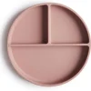 Mushie Siliconen Bord Met Zuignap Blush