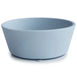 Mushie Siliconen Kom Met Zuignap Powder Blue