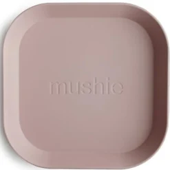 Mushie Vierkante Borden Set Van 2 - Blush