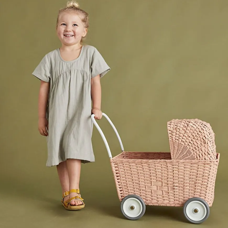 Olli Ella Strolley Poppenwagen Winkelwagen Rose