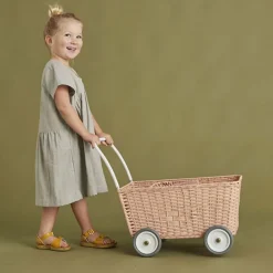 Olli Ella Strolley Poppenwagen Winkelwagen Rose