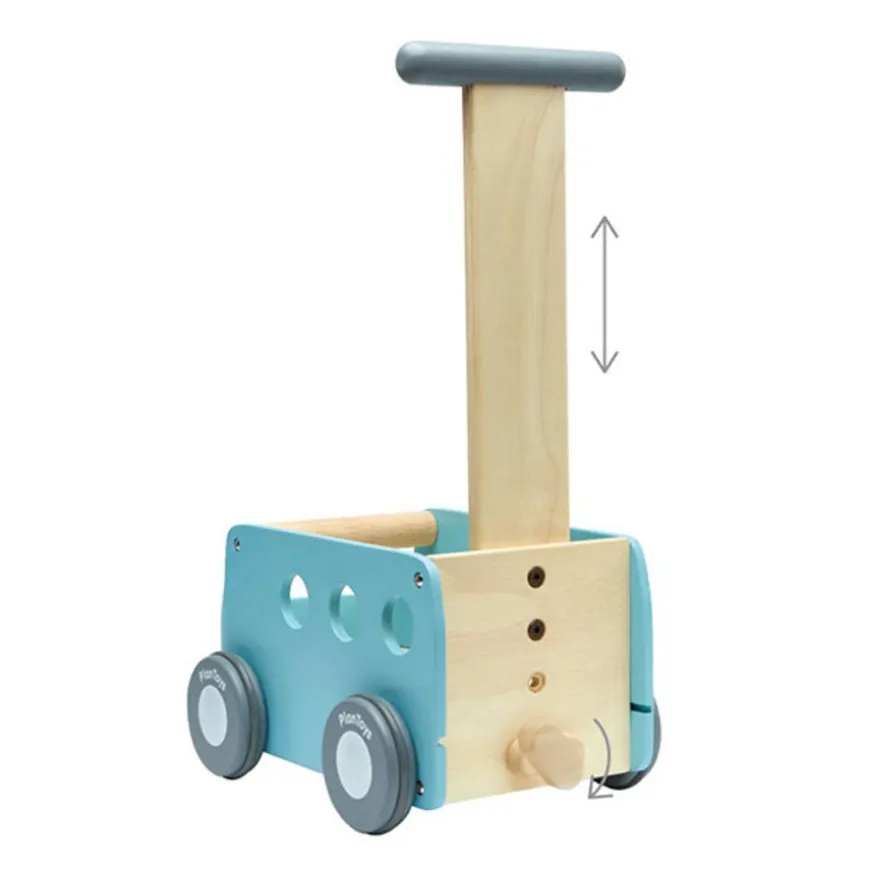 Plan Toys Loopwagen Van Walker Blue Orchard
