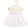 Poppenjurk Met Roosjes Wit/Roze Heless