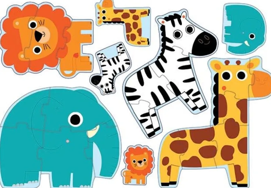 Primo Puzzel In De Jungle - 4 Legpuzzels Djeco