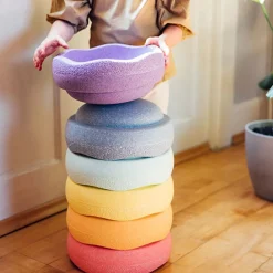 Stapelstein Pastel Rainbow Stapelstenen 6 Stuks
