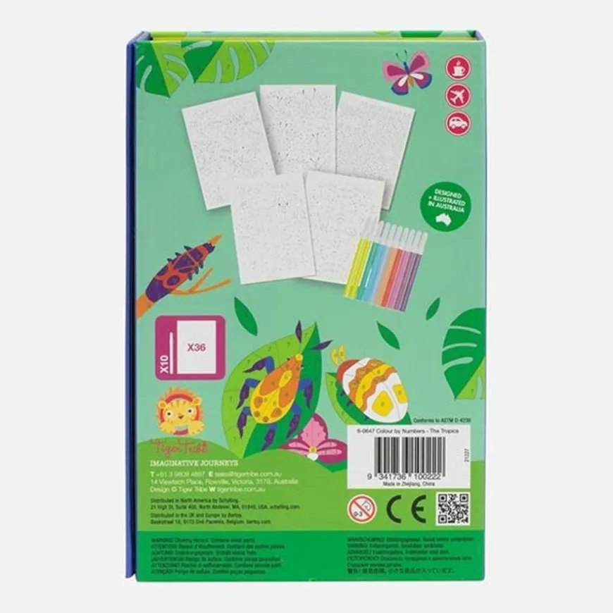 Tiger Tribe Kleuren Op Nummer The Tropics