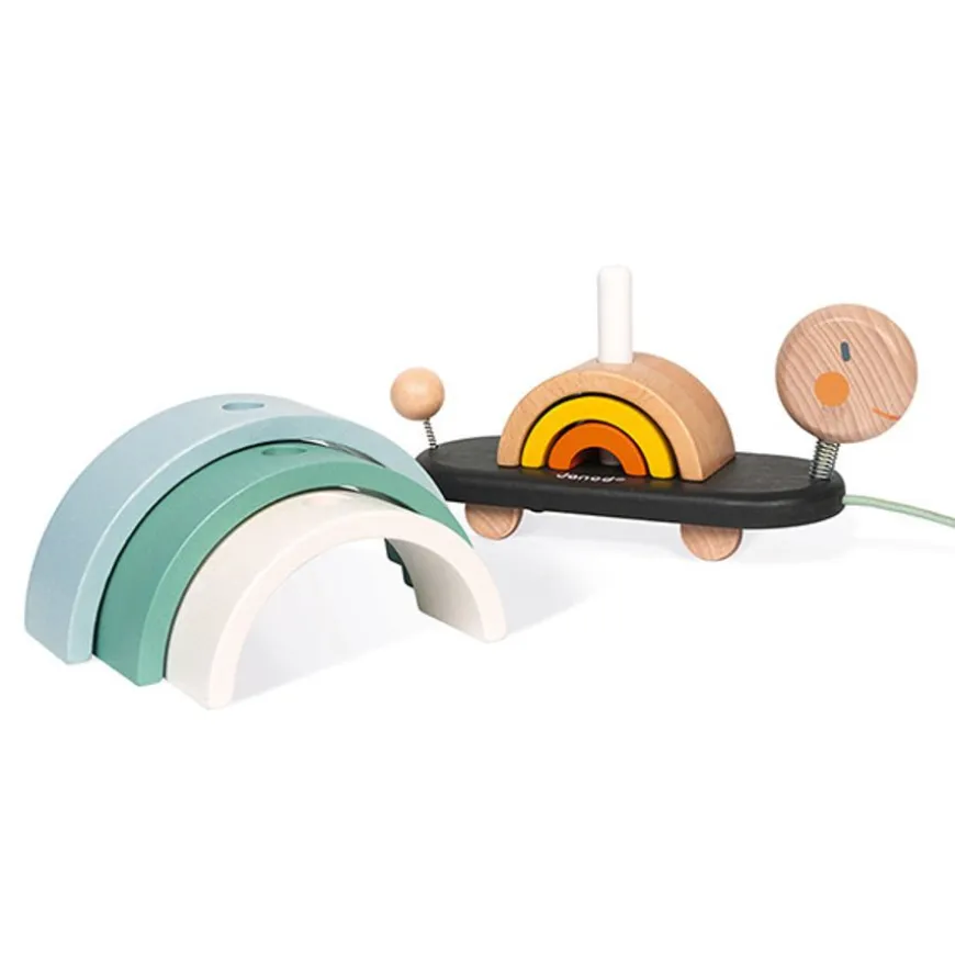 Trekdier Regenboog Schildpad Sweet Cocoon - Janod