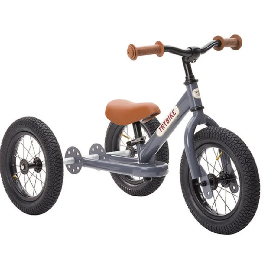 Trybike Steel 2-In-1 Loopfiets Grijs