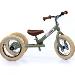 Trybike Steel 2-In-1 Loopfiets Vintage Groen